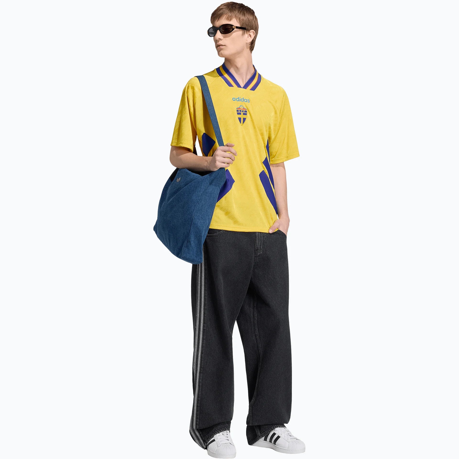 Adidas Sweden Home VM 94 matchtröja